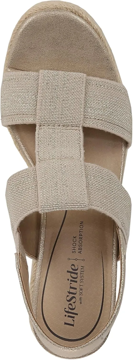 LifeStride Women's Tallulah Espadrille Wedge Sandal