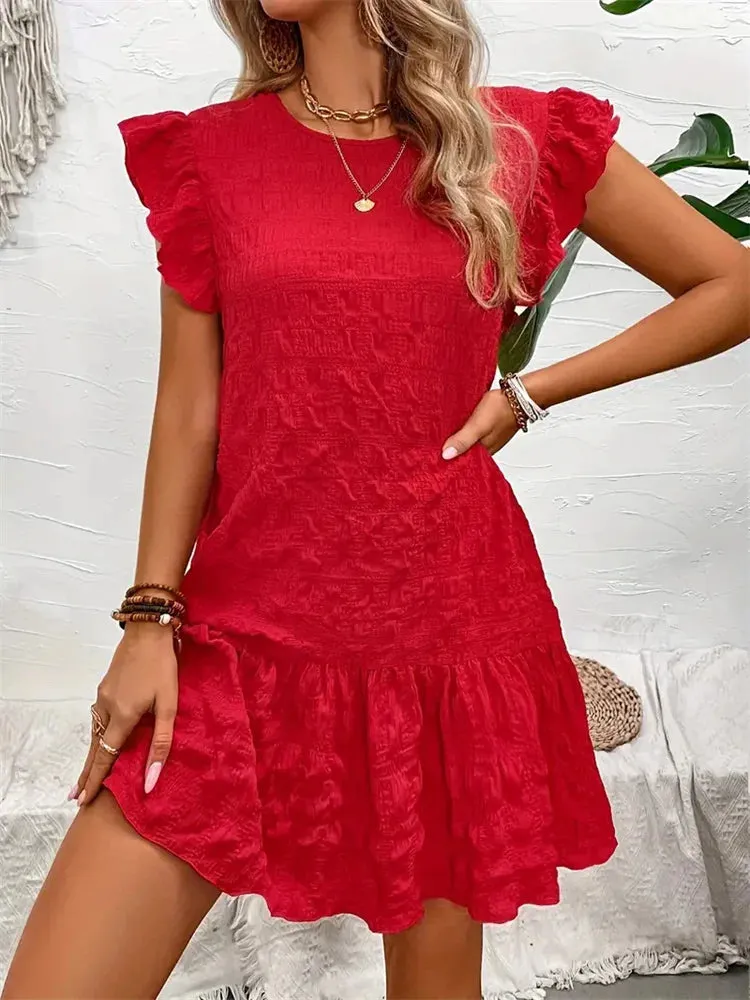 LILABOUTIQ'S | BREEZY CHARM EMBROIDERED DRESS