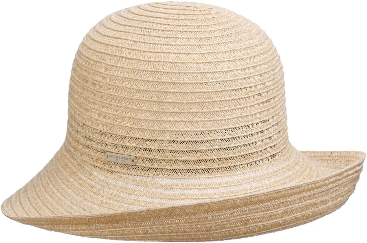 Lisetta Hemp Hat with Upward Brim Women Nature One Size
