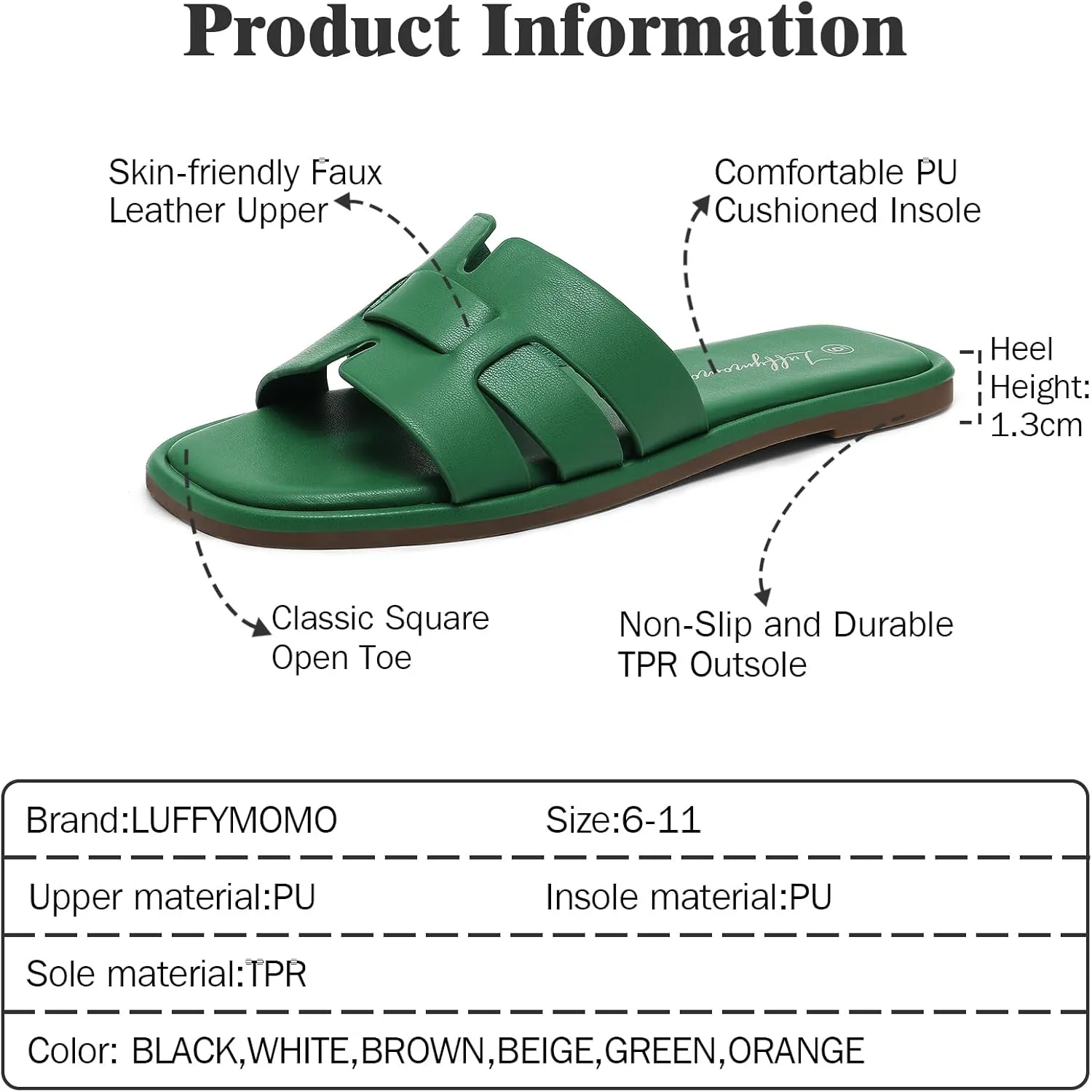 Luffymomo Womens Slip on Flat Sandals Comfortable Summer Casual Slides Sandals