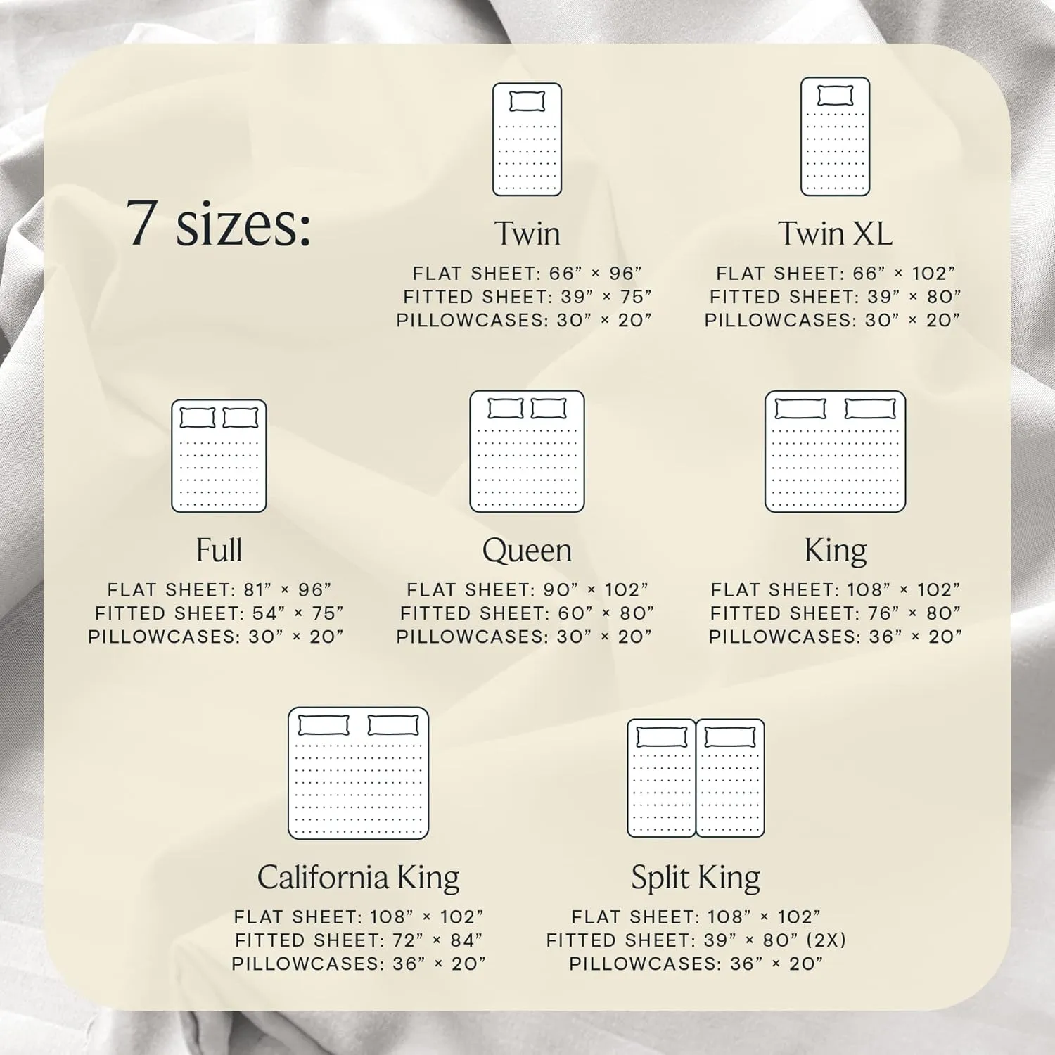 LuxClub 4 PC Queen Sheet Set, Queen Size, Deep Pockets 18" Wrinkle Free Cooling Bed Sheets Machine Washable Hotel Bedding Silky Soft - Cream Queen