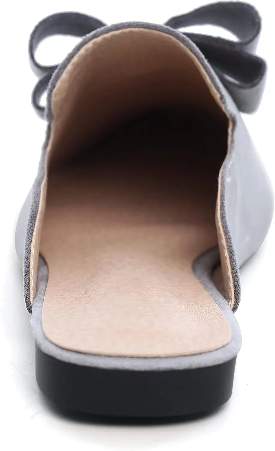 LUXINYU Women Slides-Sandals,Classic French Elegant Bow Pointed Toe Slippers, Flat-shaped Light Sandals, Soft and Comfortable Slides-Sandals