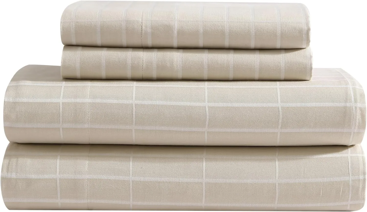 Marimekko - King Sheets, Organic Cotton Bedding Set, Luxuriously Soft & Smooth Home Decor, GOTS Certified (Pieni Tiiliskivi Beige, King)