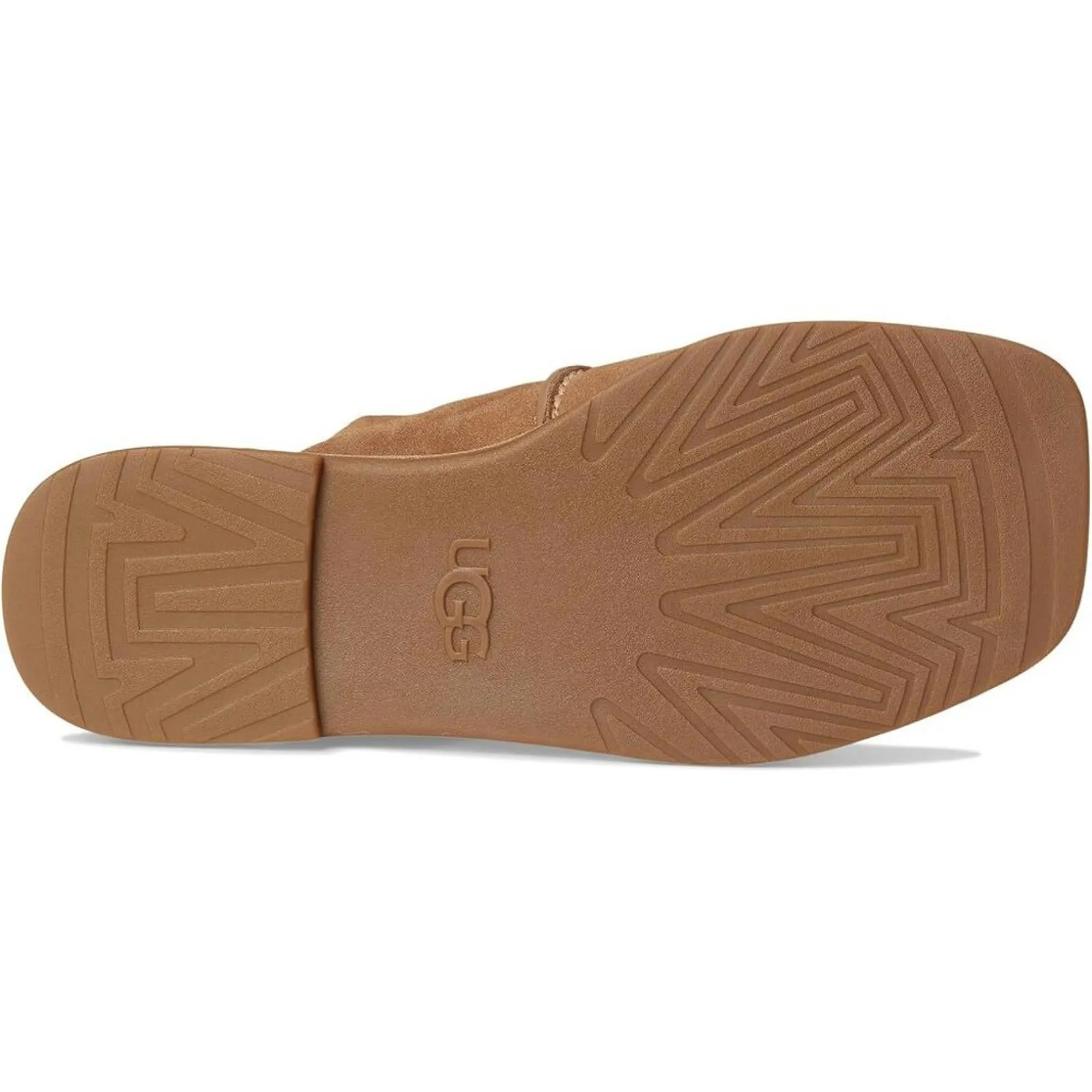 Matira Chestnut Leather Flat Slide Sandals
