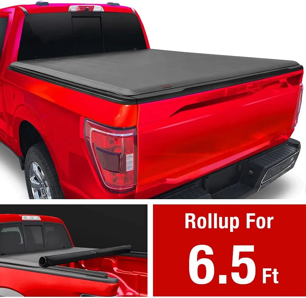 MaxMate Soft Roll-up Truck Bed Tonneau Cover Compatible with 2009-2014 Ford F-150 | Fleetside 6.5' (79") Bed | TCF169023