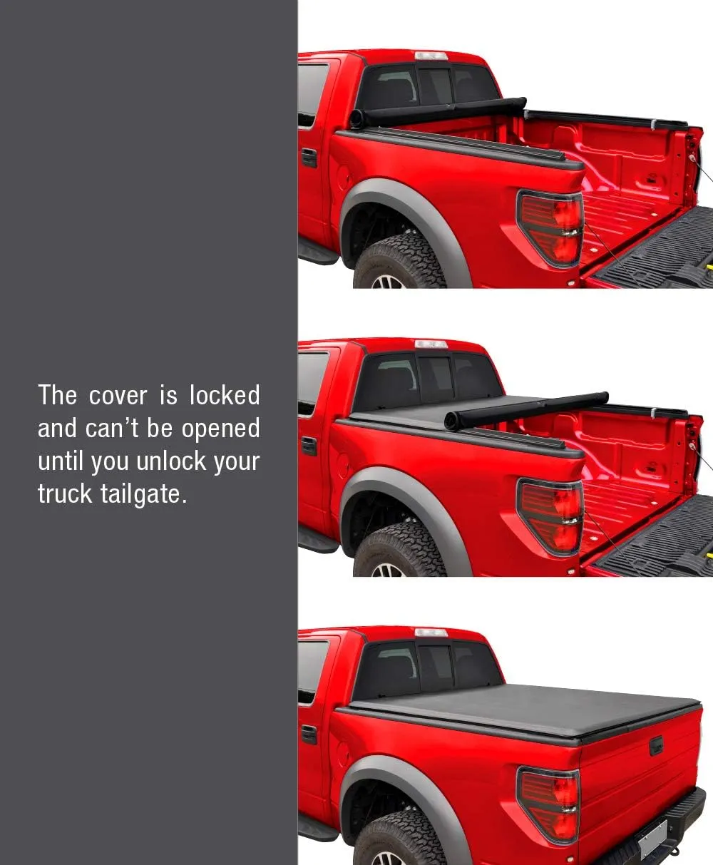 MaxMate Soft Roll-up Truck Bed Tonneau Cover Compatible with 2009-2014 Ford F-150 | Fleetside 6.5' (79") Bed | TCF169023