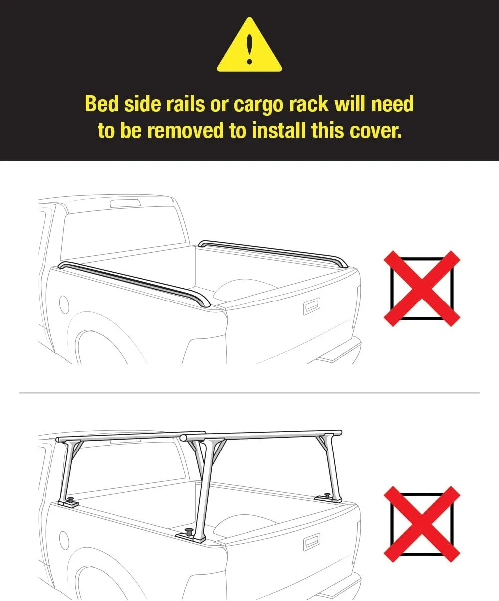 MaxMate Soft Roll-up Truck Bed Tonneau Cover Compatible with 2009-2014 Ford F-150 | Fleetside 6.5' (79") Bed | TCF169023