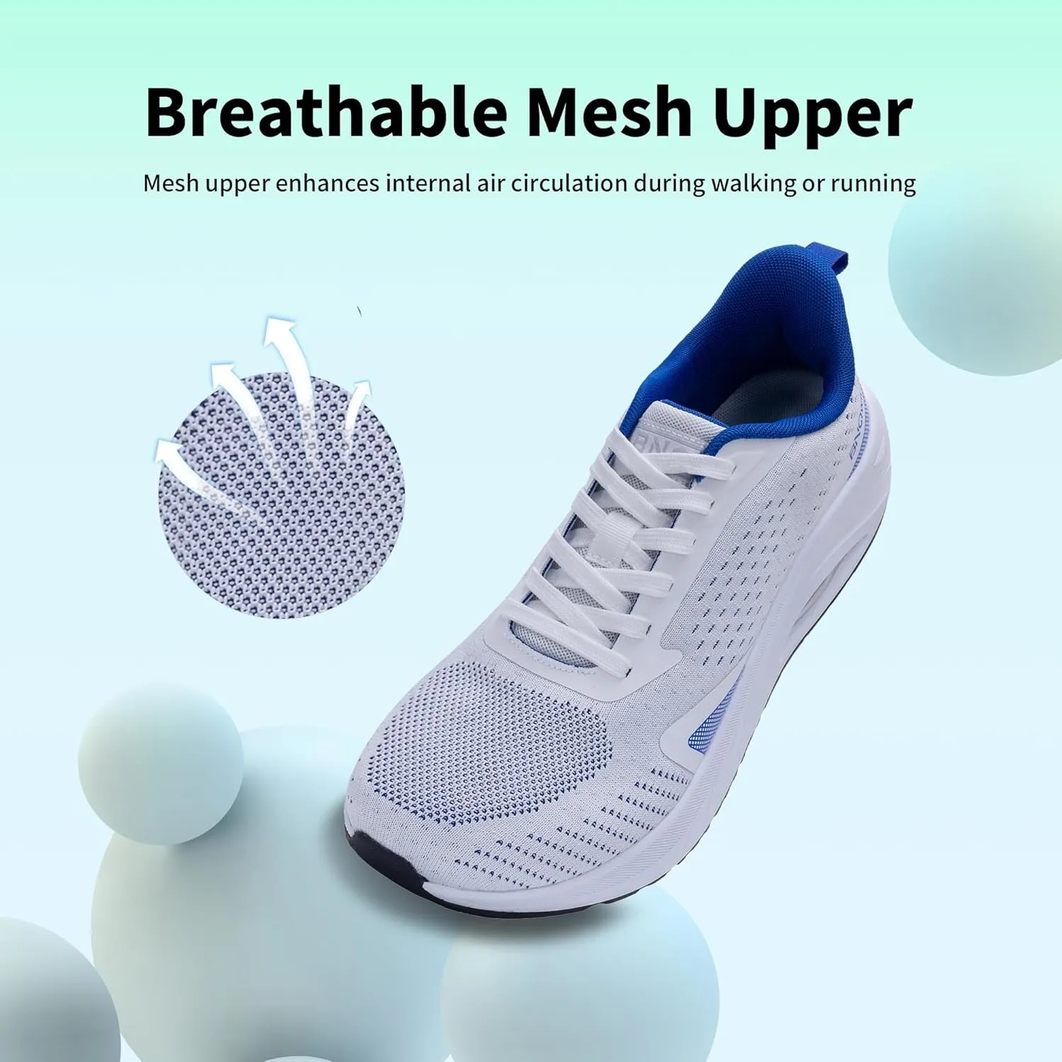 MEHOTO Wide Toe Box Shoes for Men Arch Support Air Running Shoes Tennis Fashion Walking Sneaker Wide Width Orthotic Shoe for Plantar Fasciitis Size 8-13