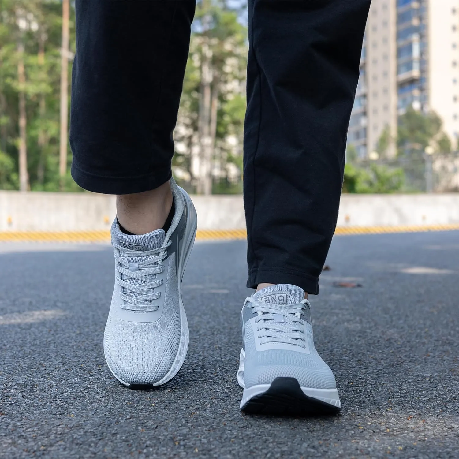 MEHOTO Wide Toe Box Shoes for Men Arch Support Walking Shoes Tennis Fashion Sneaker Wide Width Orthotic Shoe for Plantar Fasciitis Size 8-13