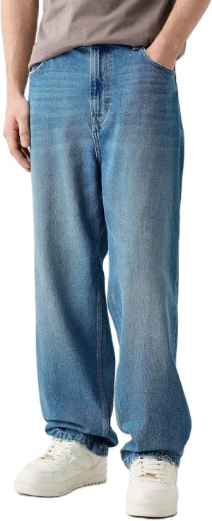 Men Y2k Skater Jeans Vintage Low Rise Baggy Straight Leg Jeans Casual Stretch Loose Fit Denim Pants Streetwear