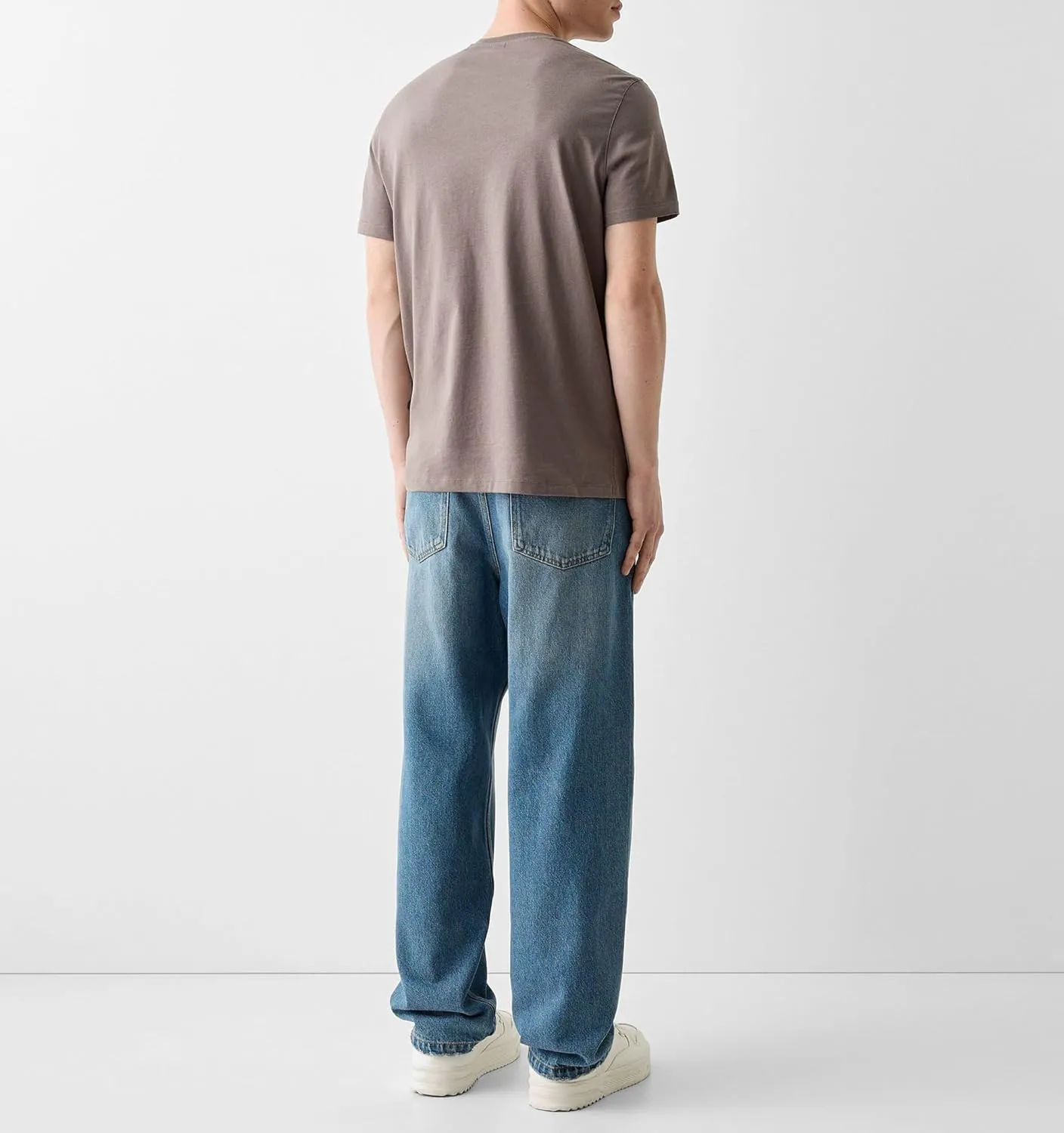 Men Y2k Skater Jeans Vintage Low Rise Baggy Straight Leg Jeans Casual Stretch Loose Fit Denim Pants Streetwear
