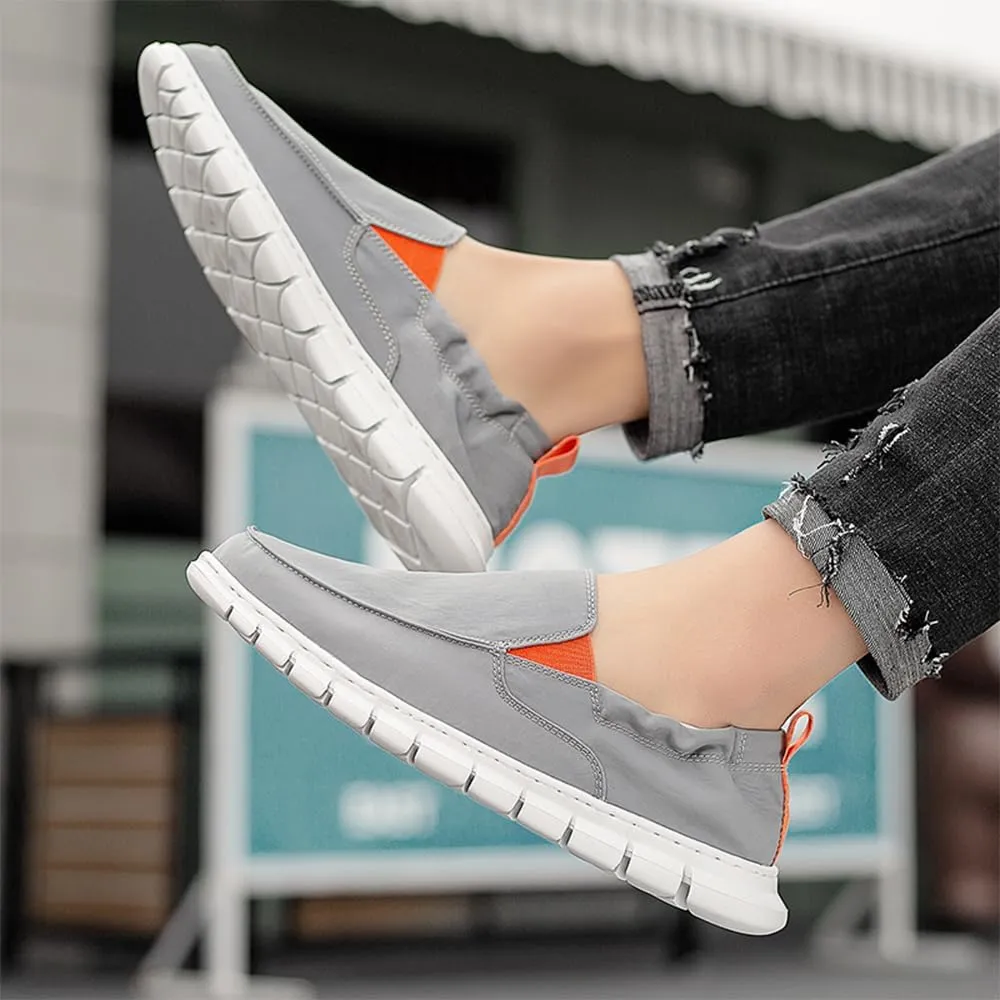 Men's Casual Shoes Men Lightweight Comfortable Soft Breathable Canvas Loafers Boat Shoes Sneakers Walking Slip-On Flat