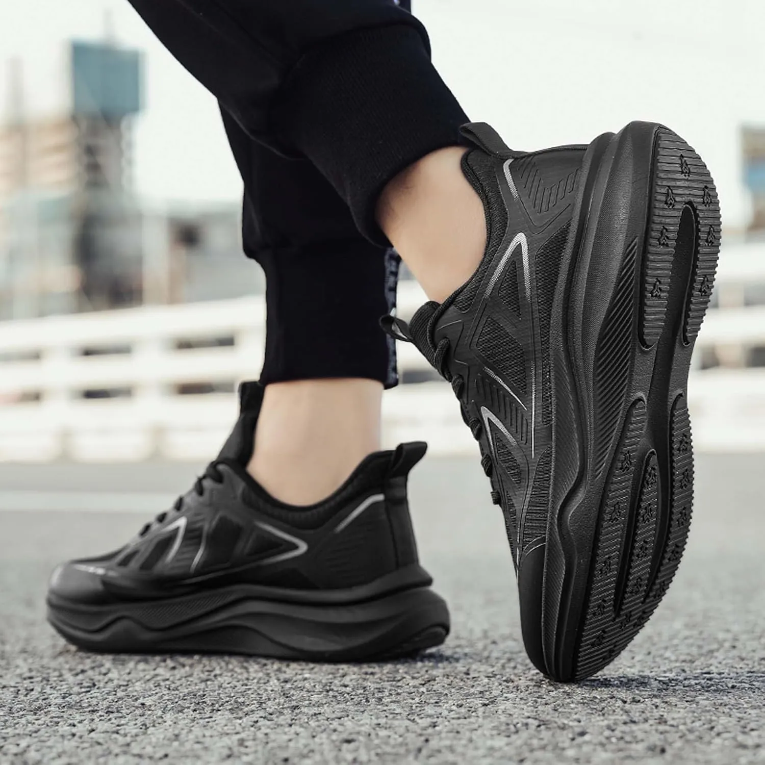 Men's Comfortable Walking Shoes,Breathable Mesh Non Slip Sports Basketball Sneakers,Lightweight Tennis Hiking Running Casual Outdoor Shoes