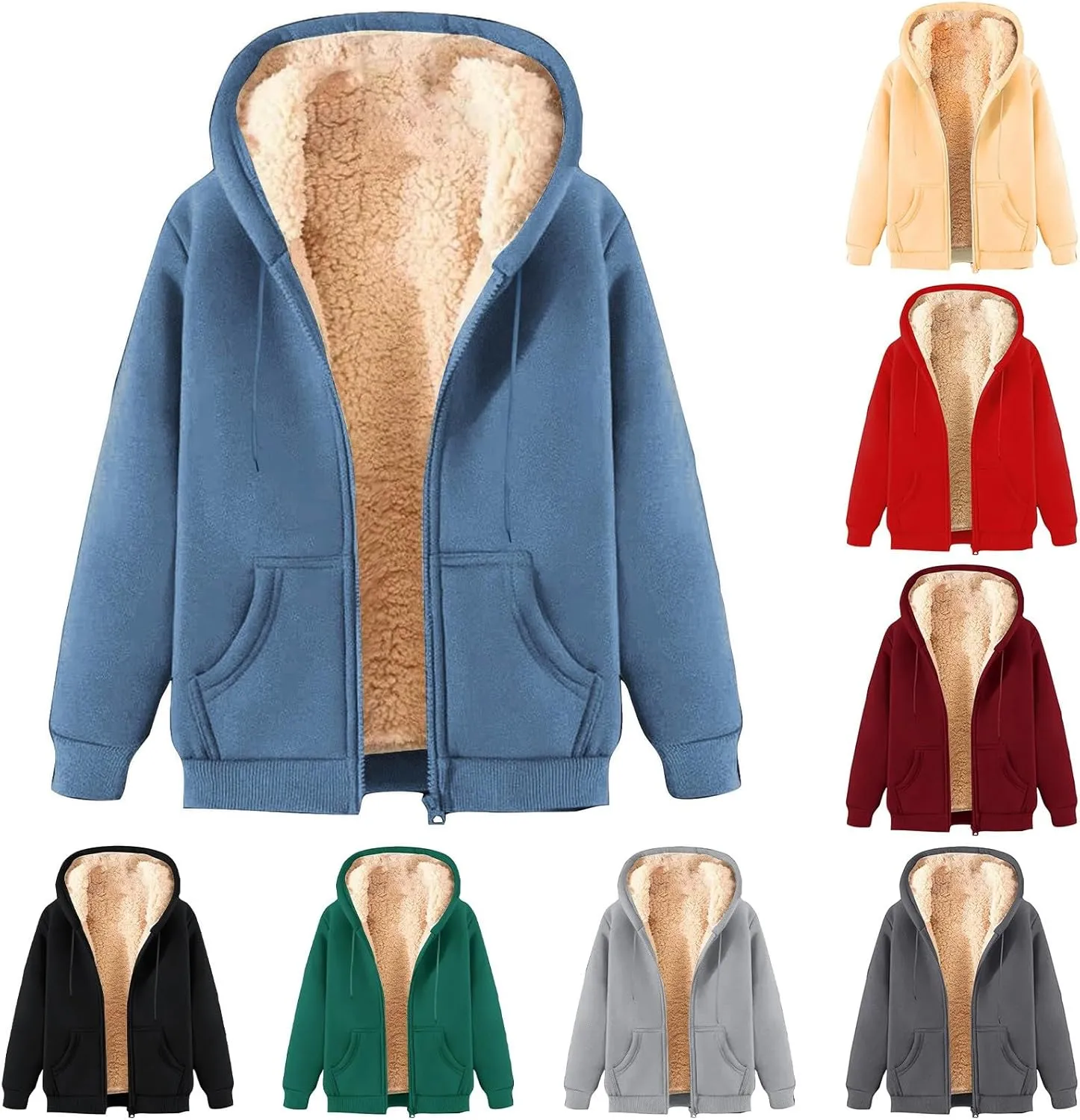 Men's Hoodies Soft Hooded Sweatshirts Training Long Sleeve Hoodies Casual Zip Up Hoodies Fall Pullover Warm Coats
