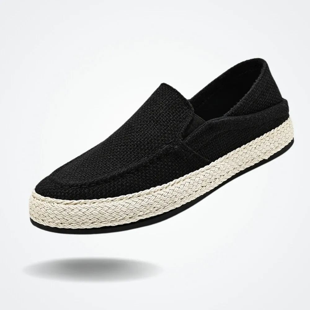 Men's Linen Slip On Moccasin Forth Santa Giulia