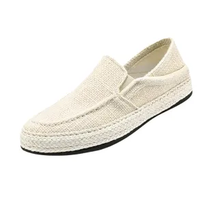 Men's Linen Slip On Moccasin Forth Santa Giulia