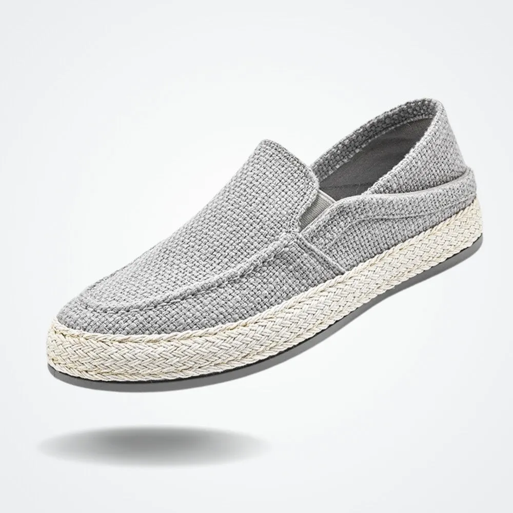 Men's Linen Slip On Moccasin Forth Santa Giulia