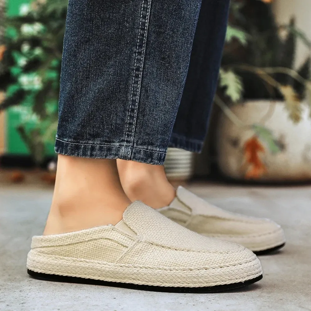 Men's Linen Slip On Moccasin Forth Santa Giulia