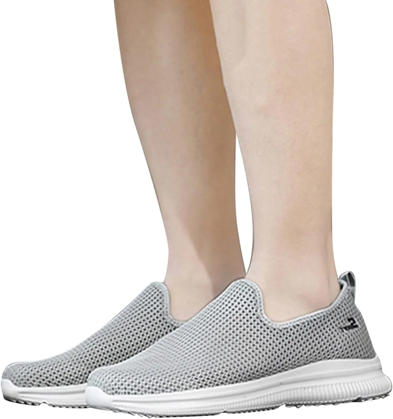 Men's Mesh Slip-On Loafers, Classic Stylish Sneakers, Flat-Soled Casual Lightweight Slipper Comfortable Breathable Walking Shoes, Soft Non-Slip Sole