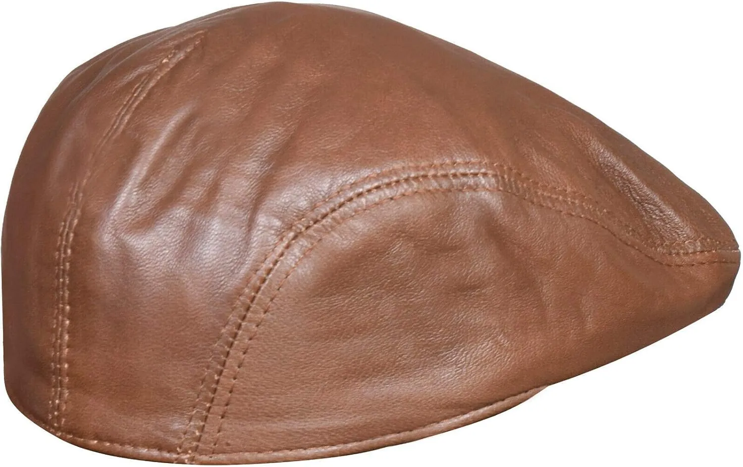Men's Real Soft Leather Ivy Beret Newsboy Gatsby Golf Cabbie Flat Cap Hats