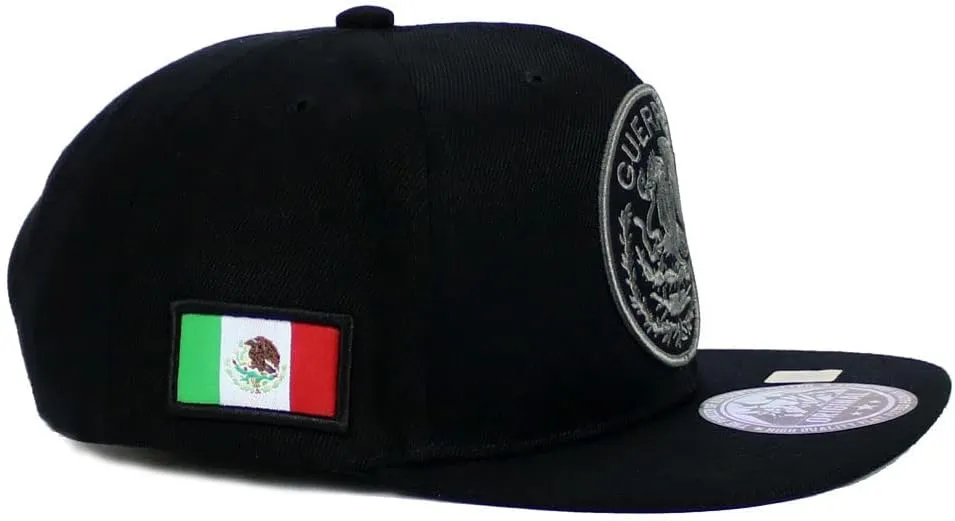 Mexican Hat Mexico State Federal Logo Embroidered Snapback Flat Bill Baseball Cap