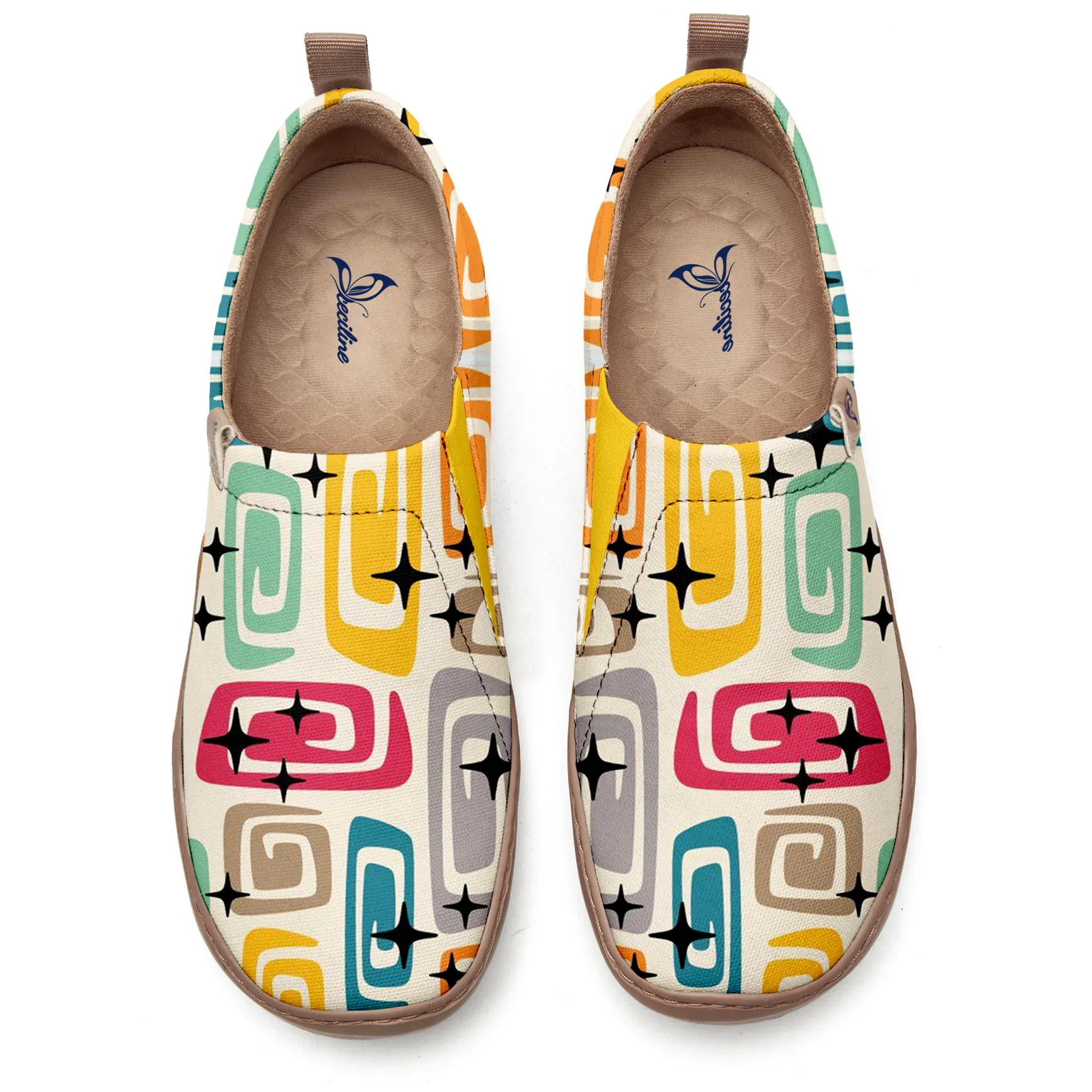Modern Atomic Galaxy Slip-On