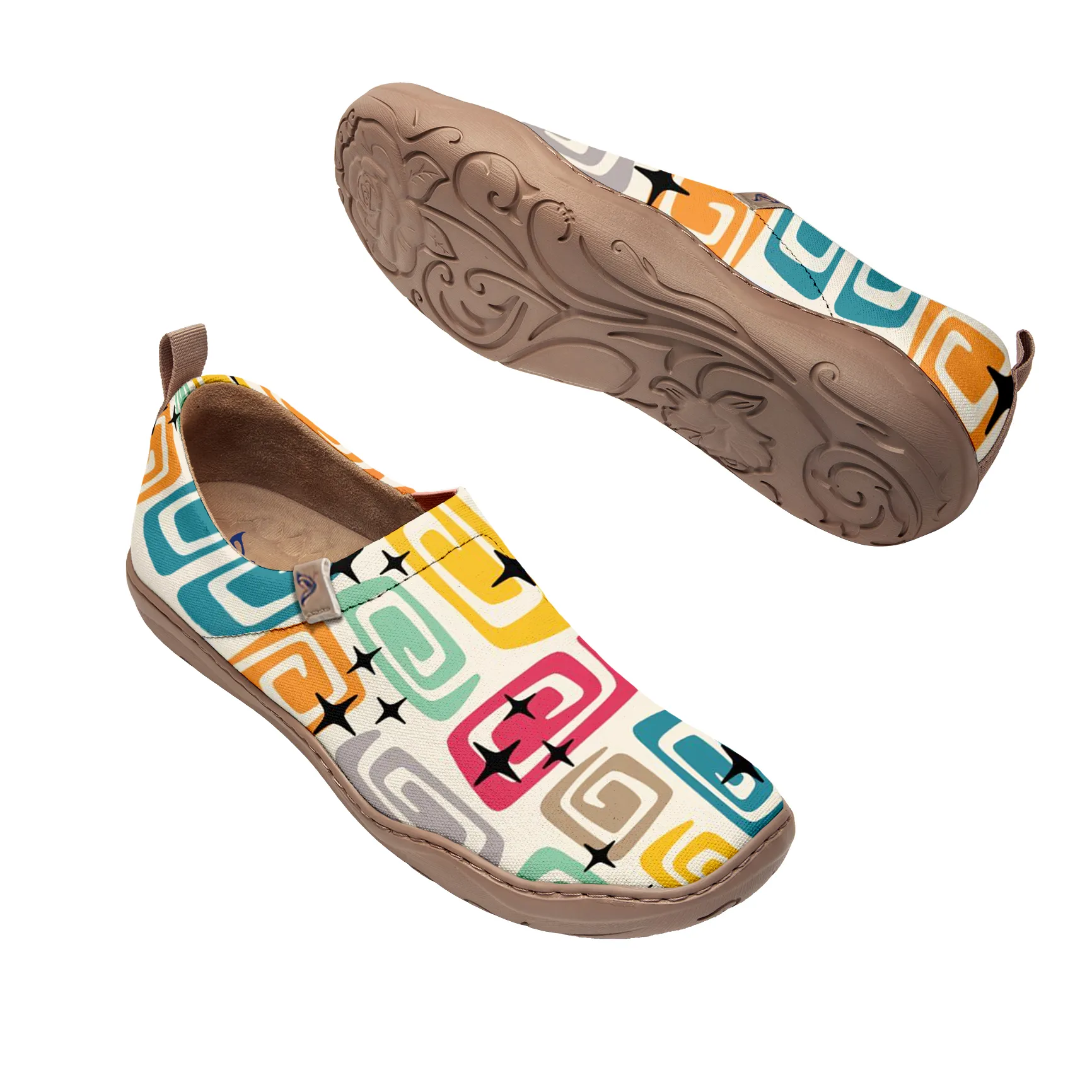 Modern Atomic Galaxy Slip-On