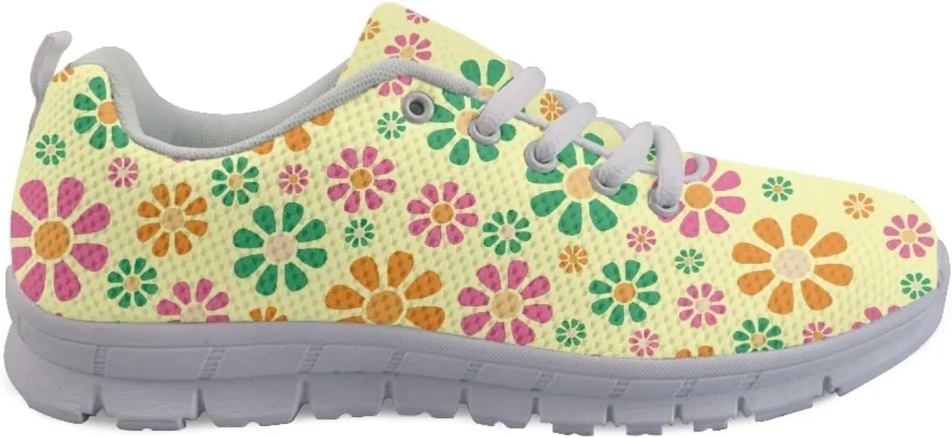 Modysero Shoes for Women Tennis Shoes Daily Breathable Shoes Casual Funky Lightweight Sneaker for Summer Spring Fall