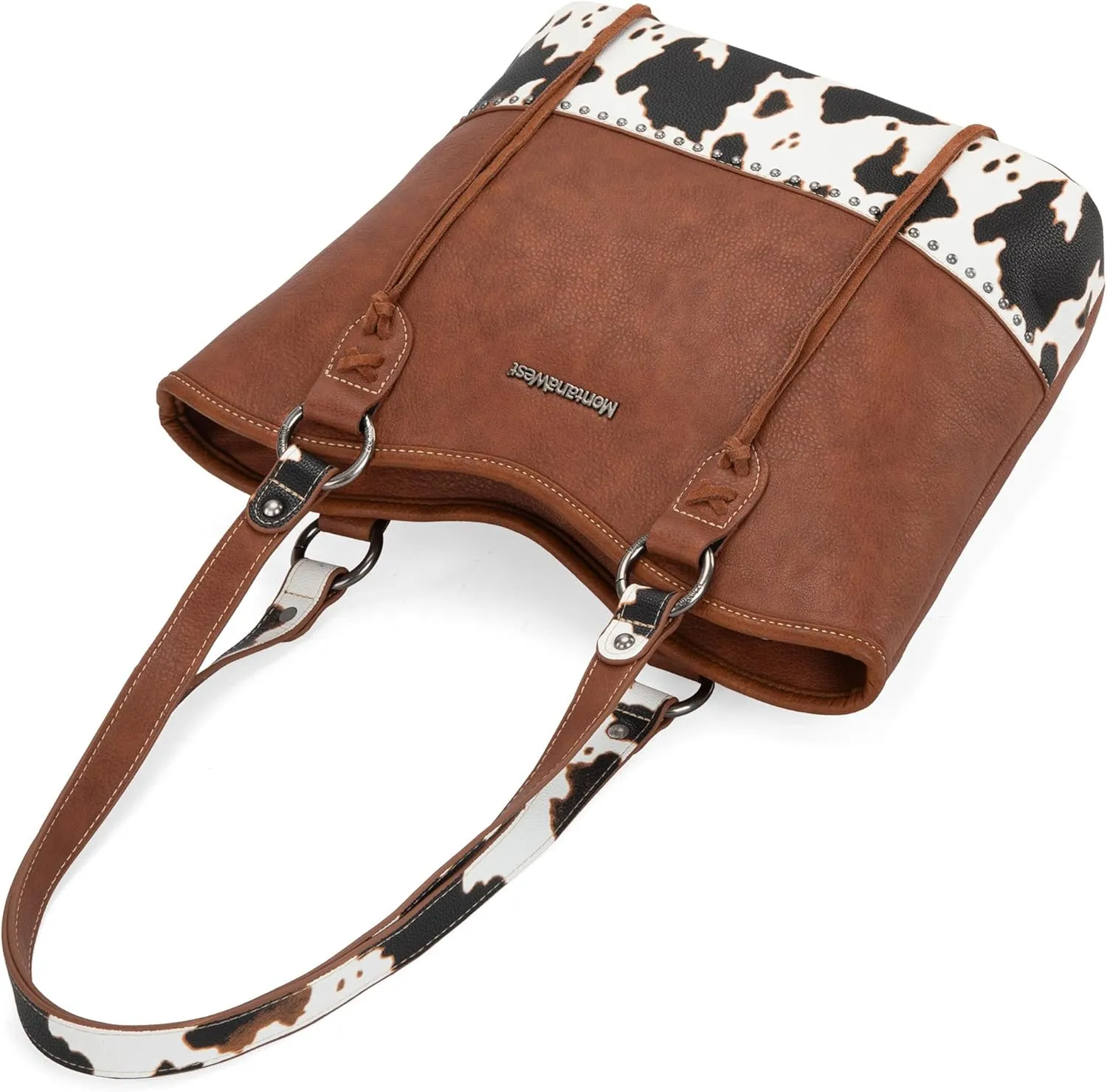 Montana West Western Tote Bags for Women Tooled Shoulder Ladies Top Handle Handbag