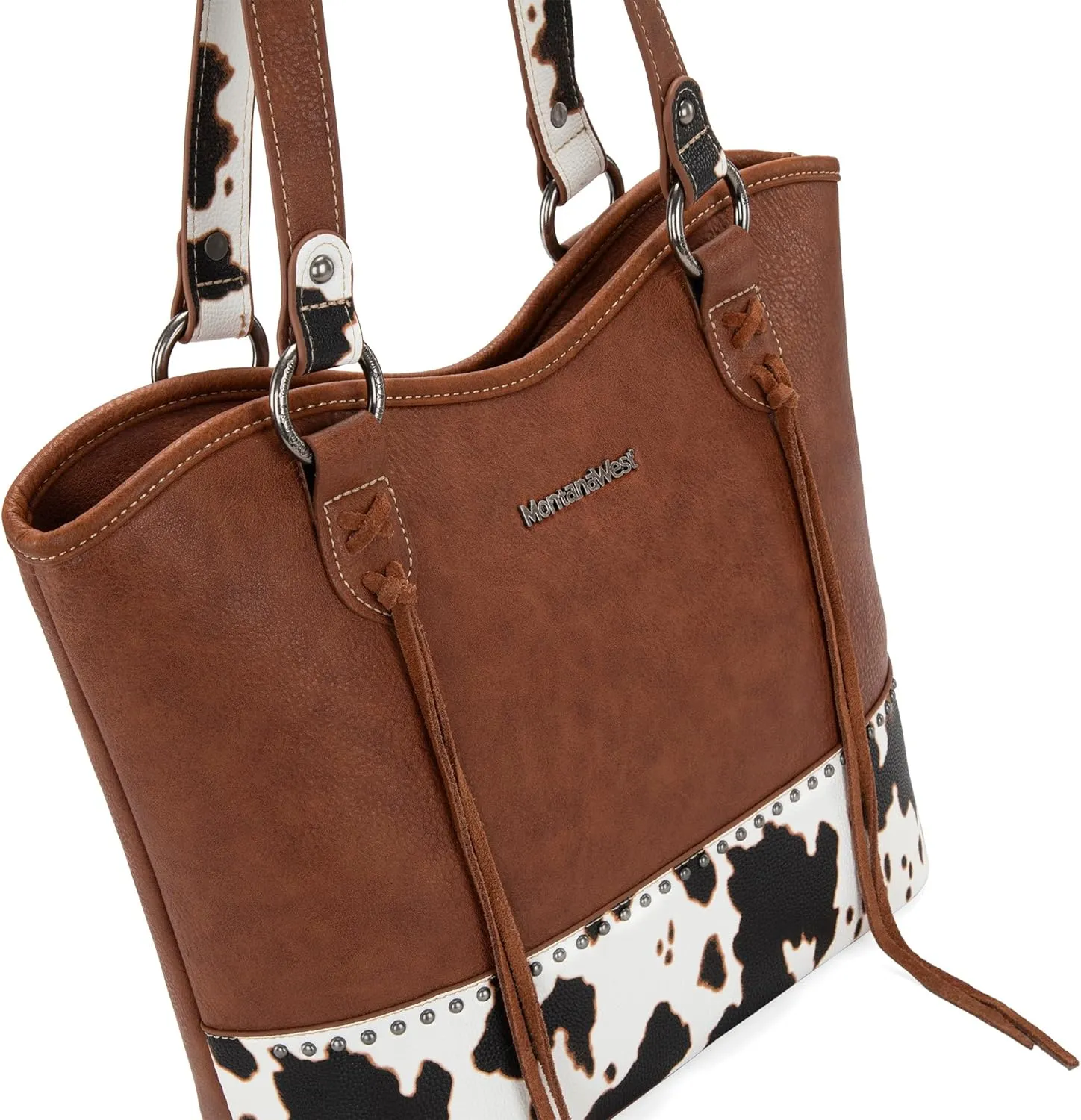 Montana West Western Tote Bags for Women Tooled Shoulder Ladies Top Handle Handbag