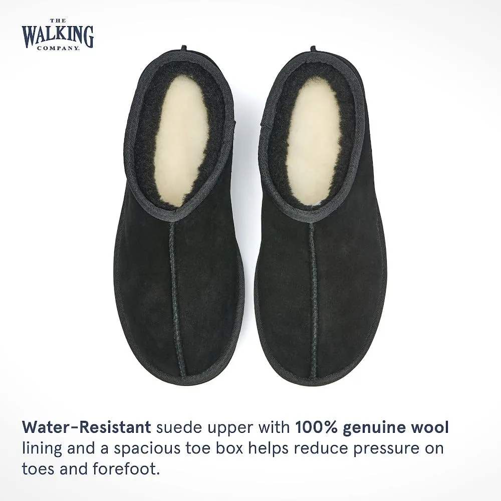Mosey Mule Slippers For Women | Water Resistant Suede House Slippers | Fuzzy Slippers With Arch Support For Women |