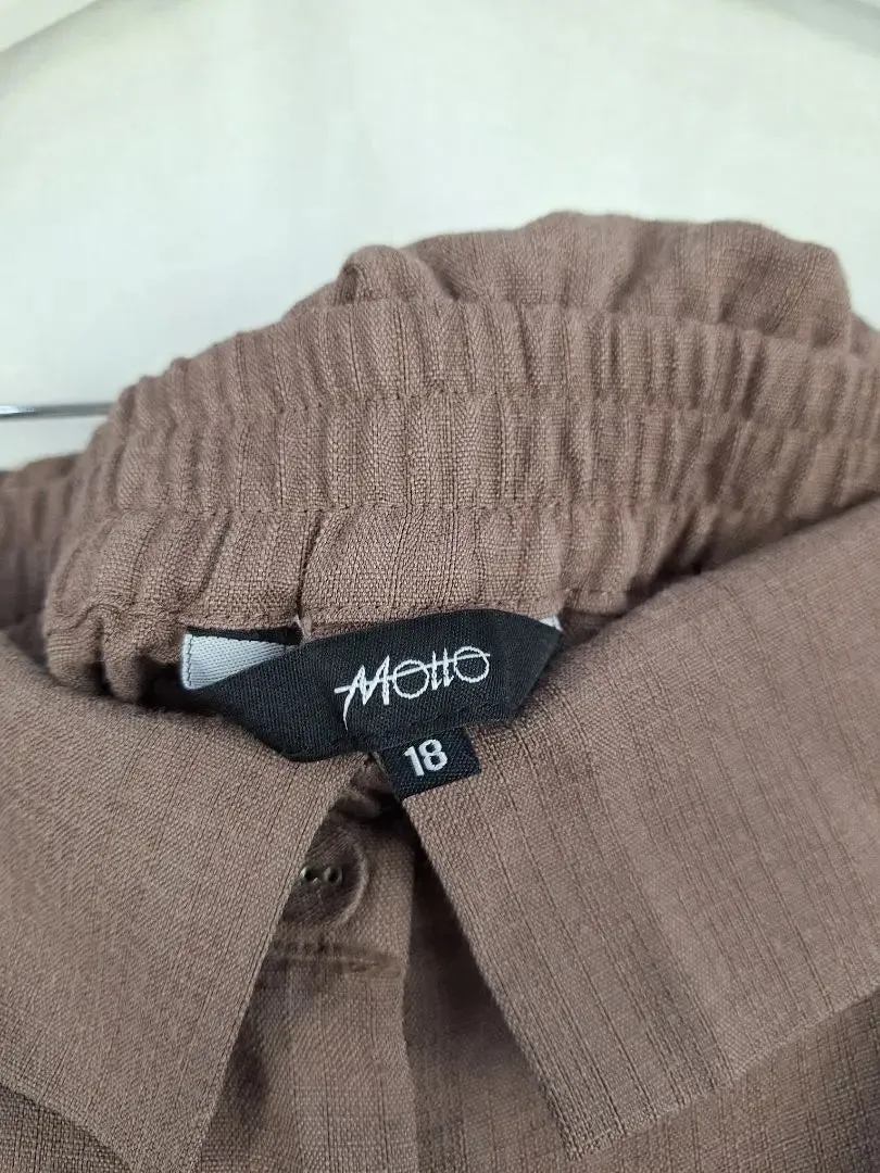 Motto Relaxed Soft Chocolate Pants Size 18