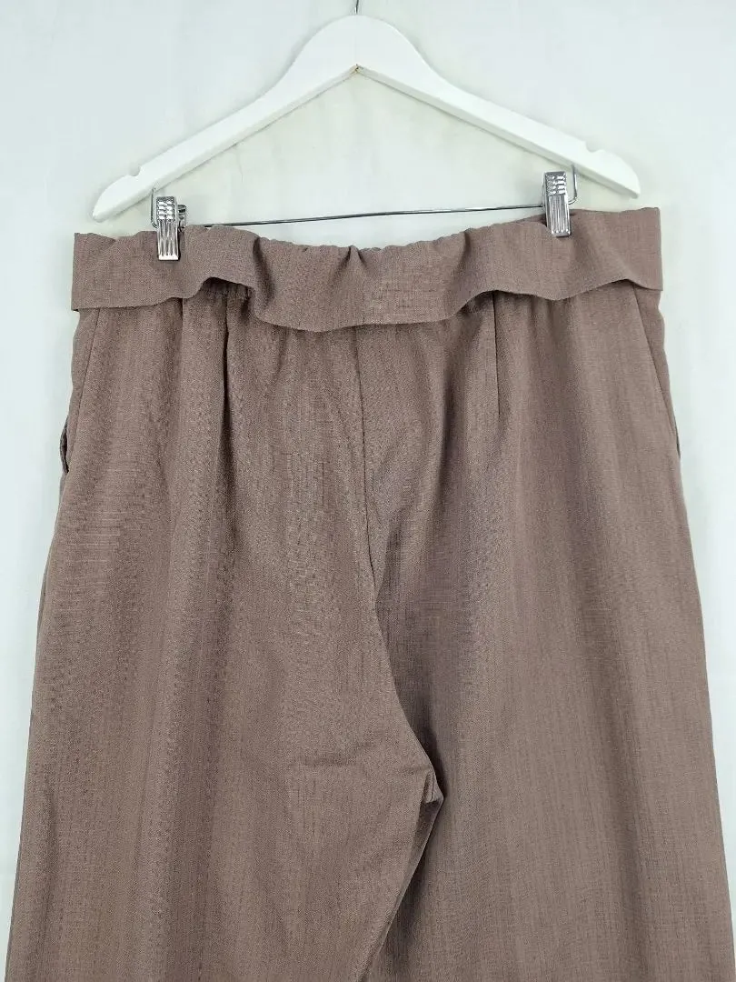 Motto Relaxed Soft Chocolate Pants Size 18