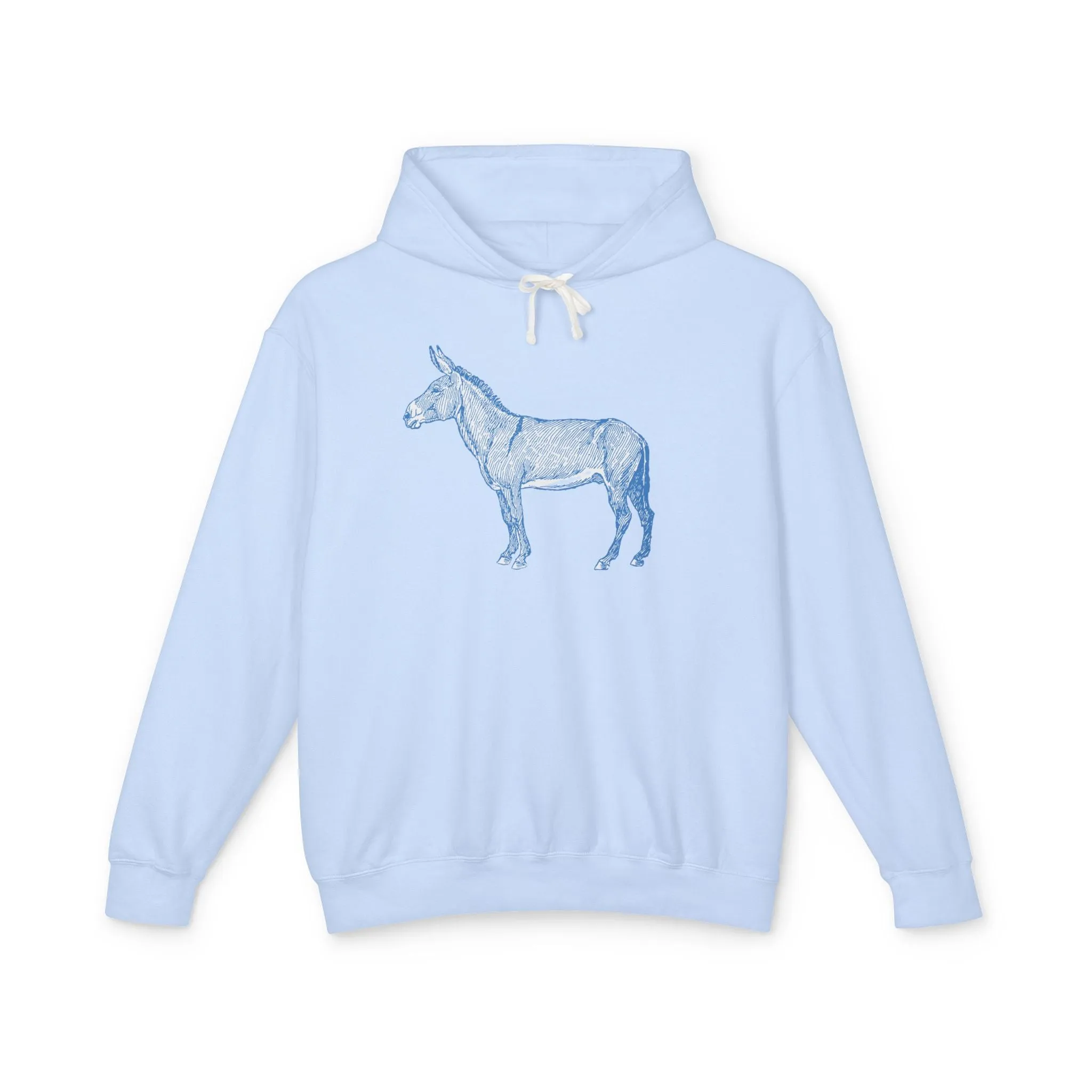 Mule Skinner Lightweight Hoodie - Perfect for those who love Mules , Donkeys, Horses, and Western Minimalist look