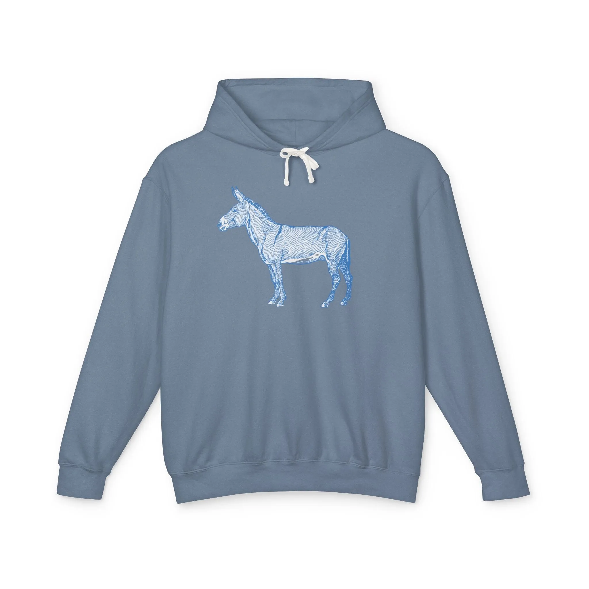 Mule Skinner Lightweight Hoodie - Perfect for those who love Mules , Donkeys, Horses, and Western Minimalist look