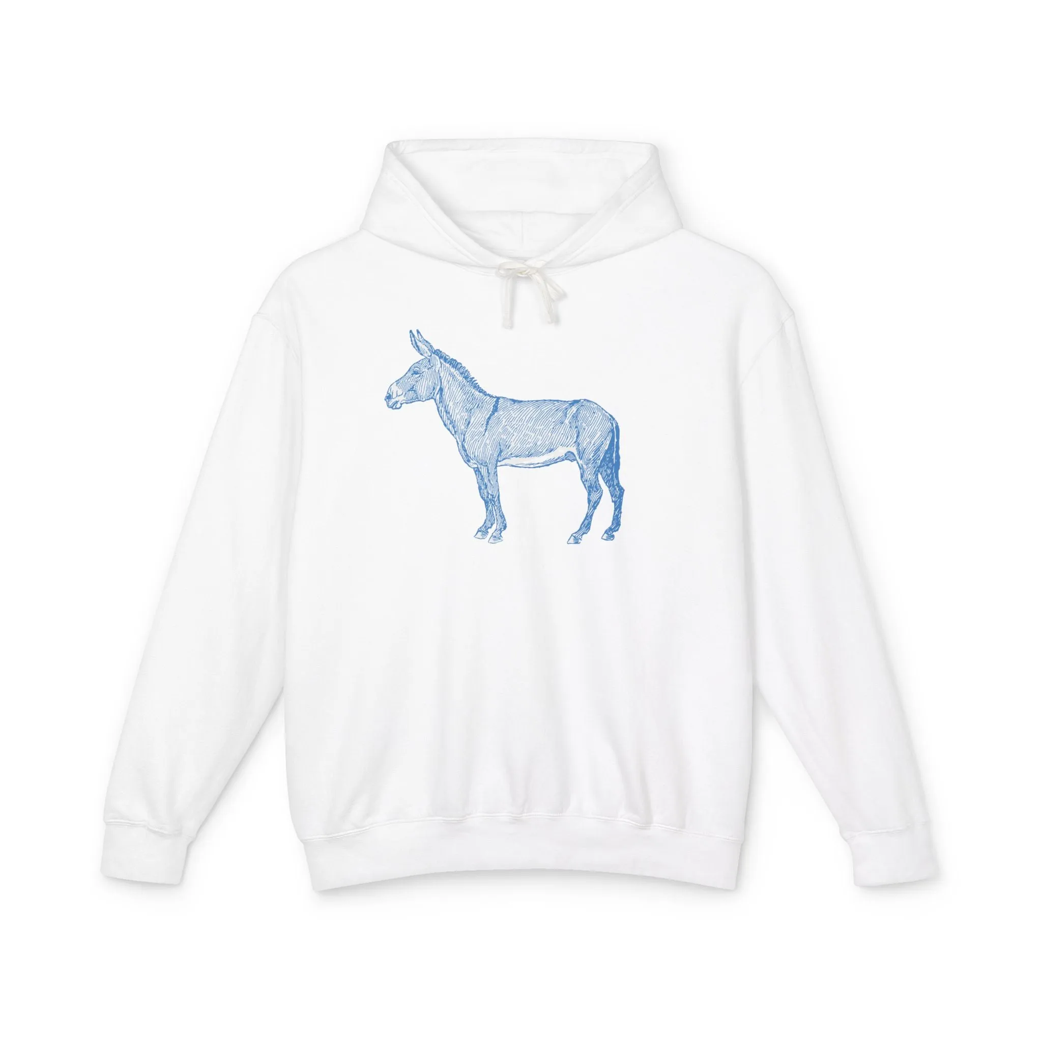 Mule Skinner Lightweight Hoodie - Perfect for those who love Mules , Donkeys, Horses, and Western Minimalist look