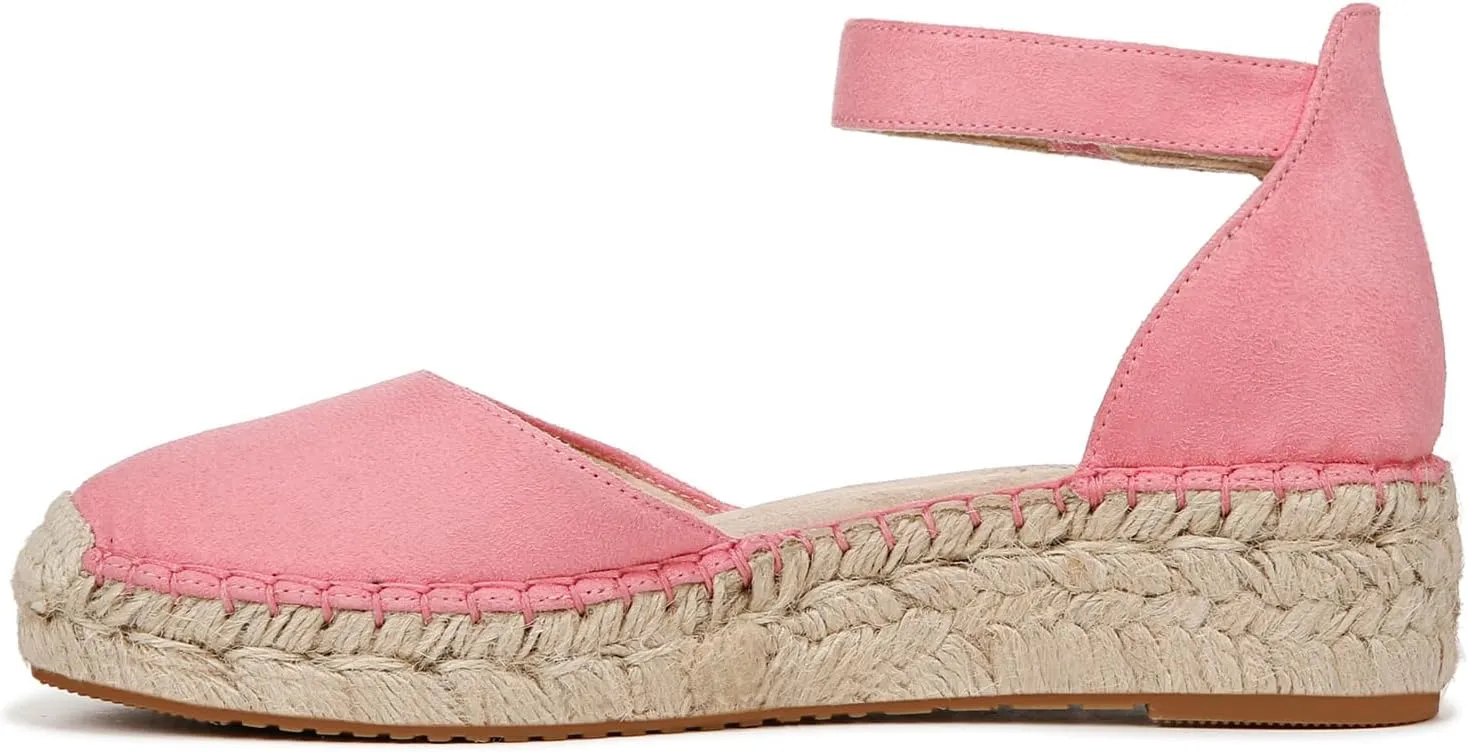 Naturalizer Soul Women's Wren Ankle Strap Low Heel Espadrille Sandal