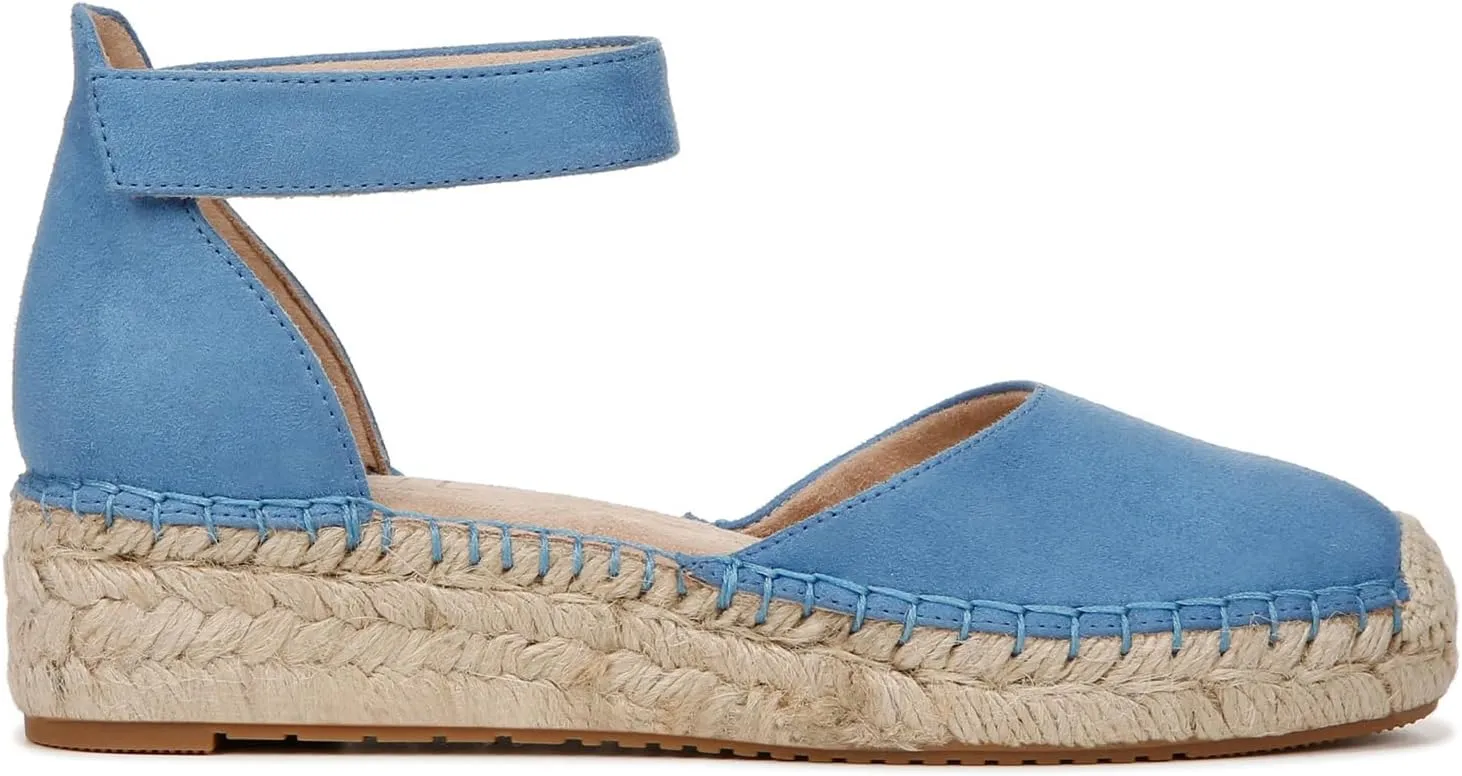 Naturalizer Women's Wren Ankle Strap Low Heel Espadrille Wedge Sandal