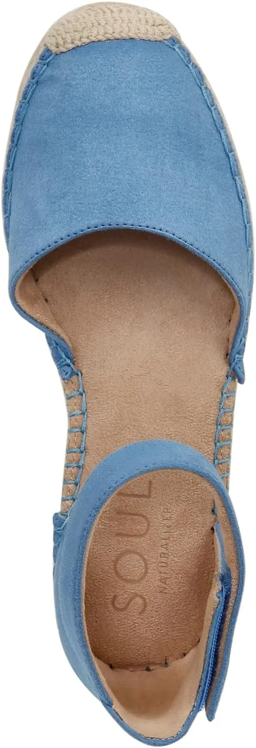 Naturalizer Women's Wren Ankle Strap Low Heel Espadrille Wedge Sandal