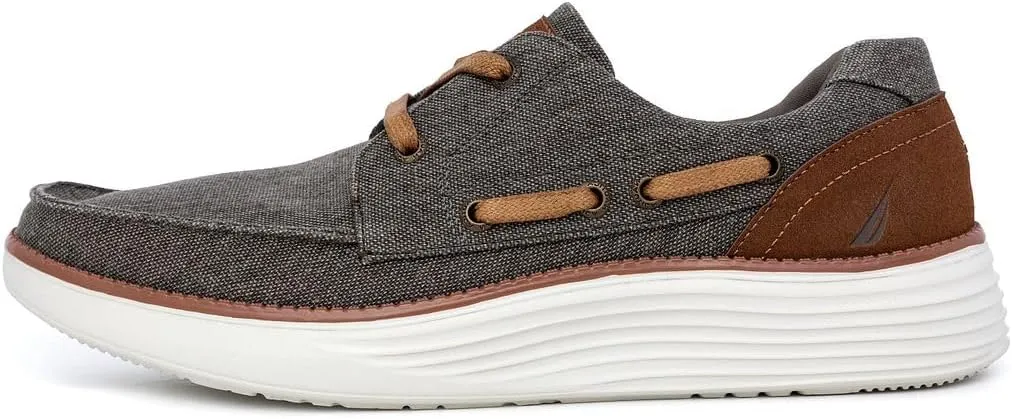Nautica Men's Slip-On Casual Loafers Comfort Sneaker - Elastic Stretch Moccasin - Athletic Walking Shoe-Pearson