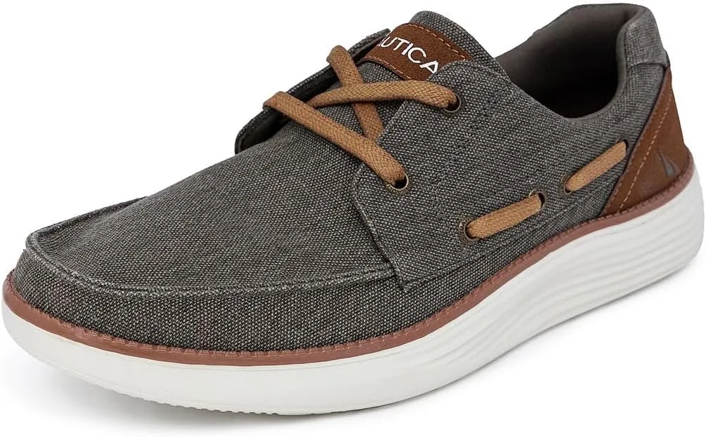 Nautica Men's Slip-On Casual Loafers Comfort Sneaker - Elastic Stretch Moccasin - Athletic Walking Shoe-Pearson