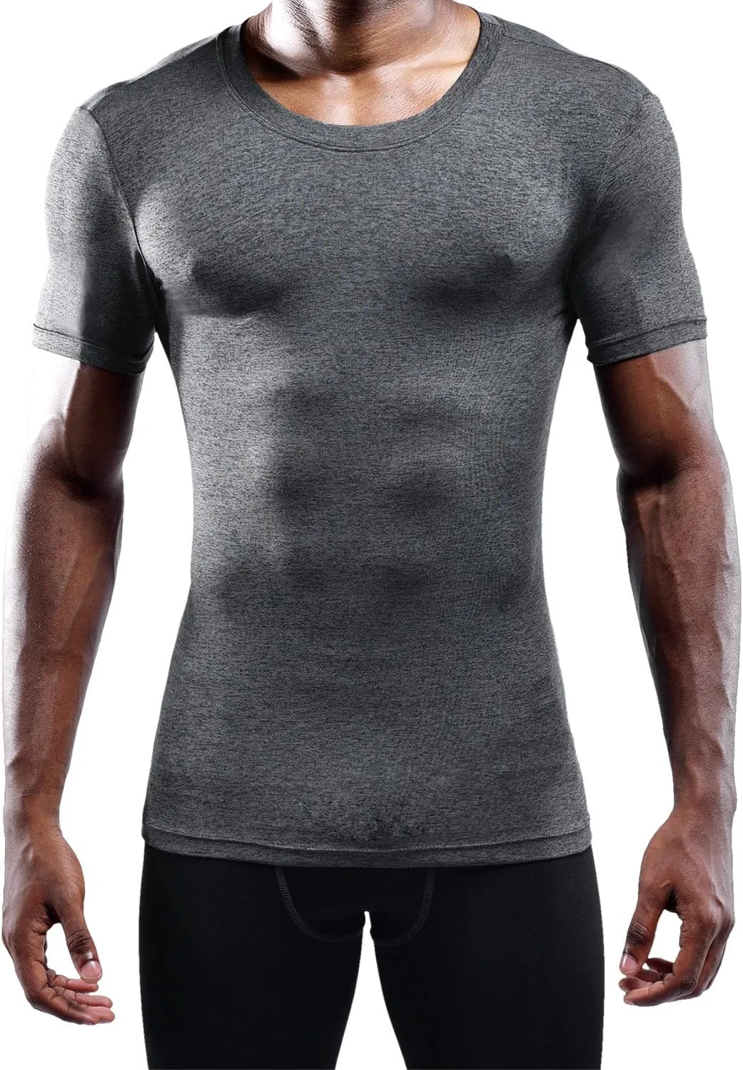 NELEUS Men's 3 Pack Athletic Compression Base Layer Workout Shirt