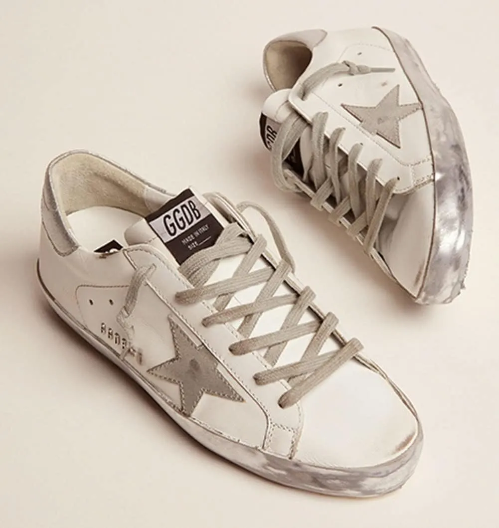 nesho Sneakers for Women Leather Walking Lace-up Flat Trainers Retro Comfortable Non-Slip Sport Shoes