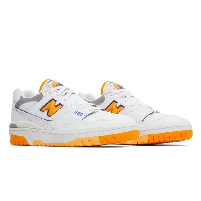 New Balance 550 White Vibrant Orange