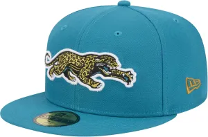 New Era Men's Teal Jacksonville Jaguars Throwback Crawl Omaha 59FIFTY Fitted Hat