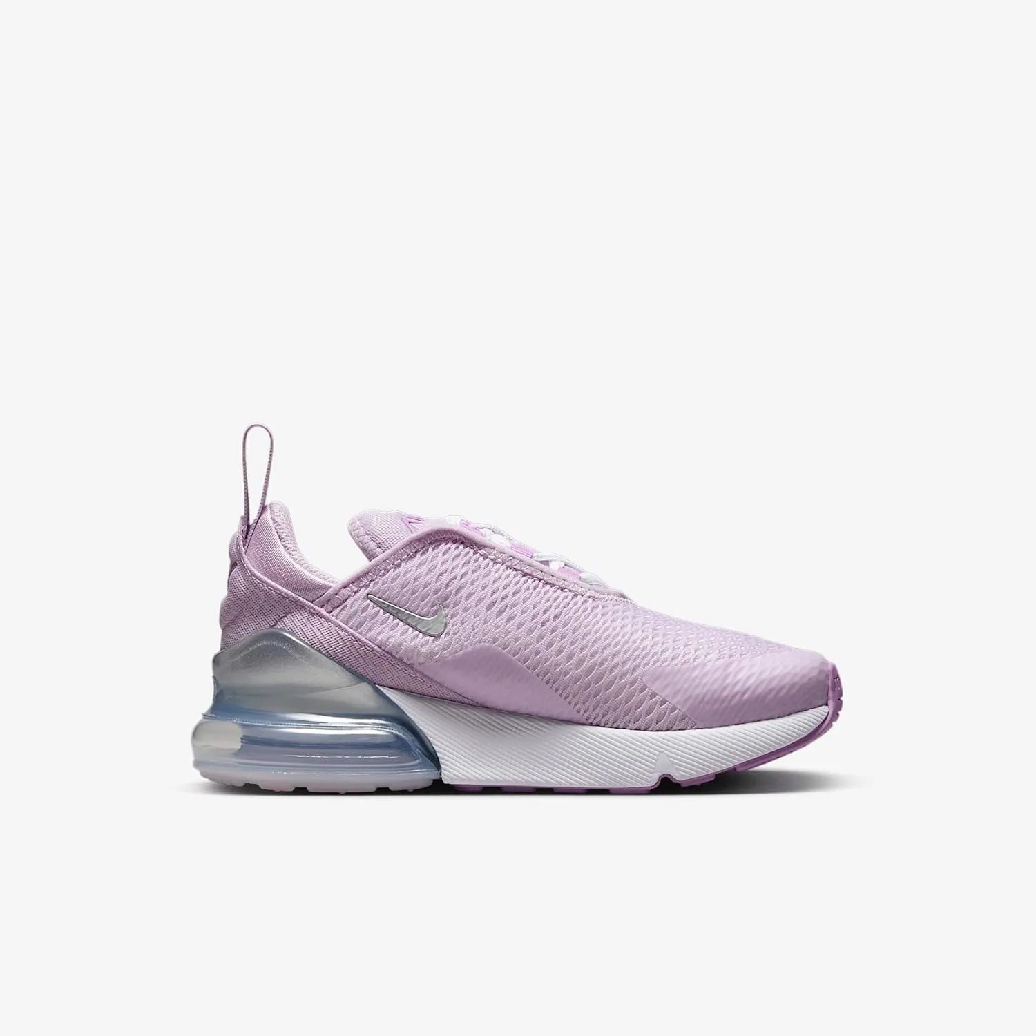 Nike Air Max 270 Little Kids' Shoes (Doll/Rush Fuchsia/White/Metallic Silver)