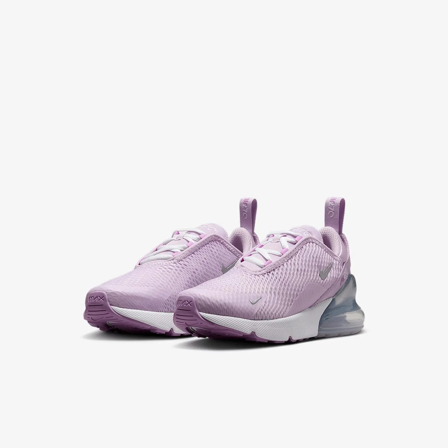 Nike Air Max 270 Little Kids' Shoes (Doll/Rush Fuchsia/White/Metallic Silver)
