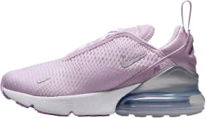 Nike Air Max 270 Little Kids' Shoes (Doll/Rush Fuchsia/White/Metallic Silver)