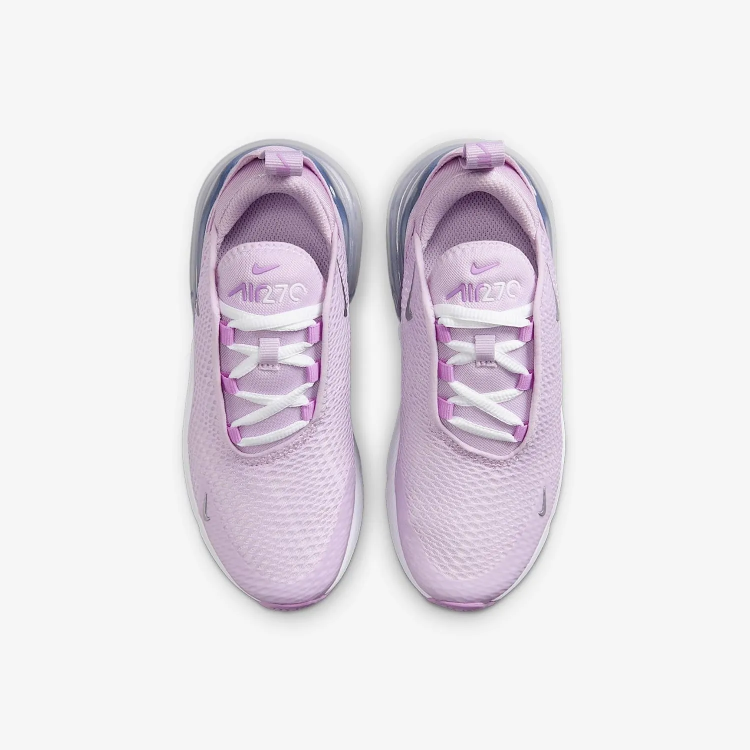 Nike Air Max 270 Little Kids' Shoes (Doll/Rush Fuchsia/White/Metallic Silver)