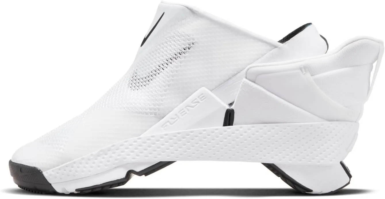 Nike Go FlyEase Easy On/Off Shoes (DR5540-102, White/Black) Size 6